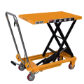 Hand mini hydraulic mobile portable 500kg hand manual scissor lift table hydraulic hand scissor lifting table trolley